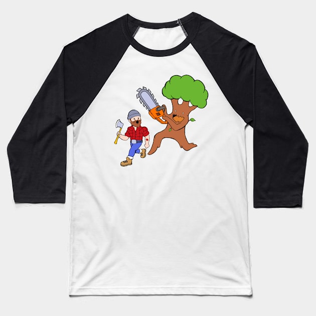 Arboreal Revenge Baseball T-Shirt by bangart